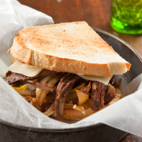 Philly Shredded Beef Sandwiches Recipe | EatingWell image