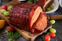 Curried Glazed Canadian Bacon or Ham Recipe by Rob Ogden image