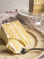 Super Moist Vanilla Cake Recipe - Tutuh's Desserts image
