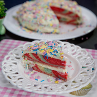 Rainbow Swirl Cake | So Delicious image