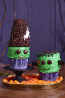 Best Frankenstein and His Bride Cupcakes Recipe - How to ... image
