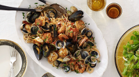 Seafood Linguine Recipe | Martha Stewart image