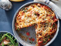 Sausage and Spinach Spaghetti Pie Recipe | Cooking Light image