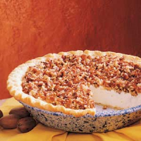 Pecan Cream Cheese Pie Recipe: How to Make It - Taste of Home: Find Recipes, Appetizers, Desserts, Holiday Recipes & Healthy Cooking Tips image