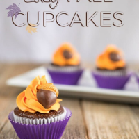 Nutty By Nature Fall Themed Cupcakes Recipe | A Magical Mess image