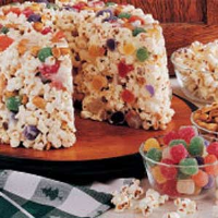 Popcorn Candy Cake Recipe: How to Make It image