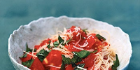 Angel-Hair Pasta with Fresh Tomato Sauce Recipe | Epicurious image