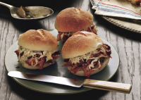 Barbecue Pulled-Turkey Sandwiches Recipe | Bon Appétit image