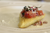 Pan-Fried Polenta with Bruschetta Topping Recipe | Allrecipes image
