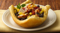 Mexican Chicken Pot Pies in Crescent Bowls Recipe ... image