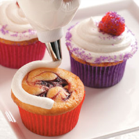 Raspberry Swirl Cupcakes Recipe: How to Make It image