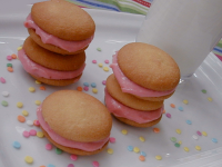 Strawberry & Cream Cheese Sandwich Cookies Recipe - Food.com image