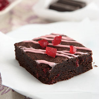 Chocolate-Cherry Fudge Bars Recipe | MyRecipes image