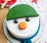 Snowman cake recipe | BBC Good Food image