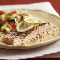 Baked Herb Salmon Recipe | EatingWell image