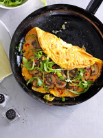 Mushroom Omelette Recipe with Chilli, Cheese and Garlic ... image