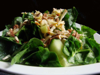 Spinach Salad With Warm Maple Dressing Recipe - Food.com image