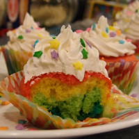 RAINBOW FROSTED CUPCAKES RECIPES