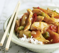 Sweet & sour chicken & veg recipe | BBC Good Food image