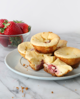 Mini Strawberry-Stuffed Cheesecakes Recipe - Delish image
