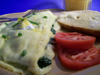 French Omelet With Spinach & Swiss Cheese Recipe - Food.com image
