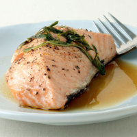 Grilled Salmon with Garlic, Lemon, and Basil Recipe ... image