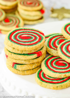 Eggless Icebox Christmas Pinwheel Cookies Recipe image