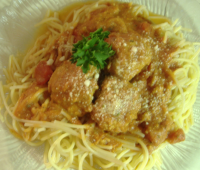 Spaghetti and Turkey Meatballs Recipe - Food.com image