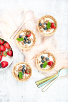 Waffle Bowl Breakfast Parfaits - Cooking Curries image