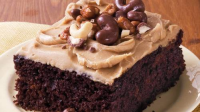 Chocolate Sheet Cake with Brown Sugar Frosting Recipe ... image