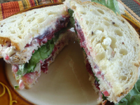Turkey Cranberry Sandwich | Just A Pinch Recipes image