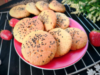Easy Healthy Crispy Cookies | Peach Shortbread Recipe ... image