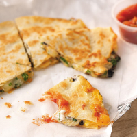 Three-Cheese Quesadillas Recipe: How to Make It image