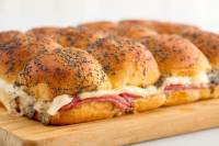 Ham and Cheese Sliders Recipe - How to Make Ham and Cheese ... image