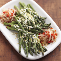 Asparagus with Red Peppers Recipe | EatingWell image