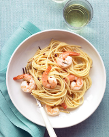 Pasta with Rosemary Shrimp Scampi Recipe | Martha Stewart image