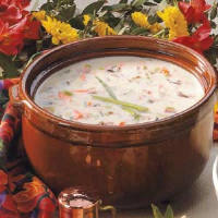 Creamy Wild Rice Soup with Ham Recipe: How to Make It image