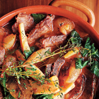 Beef Pot Roast with Turnip Greens Recipe | MyRecipes image