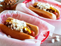 American Coney Island Chili Dogs Recipe | Top Secret Recipes image
