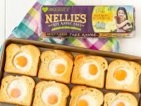 Sheet Pan Egg in a Hole Recipe | Nellie's Free Range image