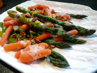 Glazed Asparagus & Carrots With Pecans Recipe - Food.com image
