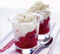 Crushed raspberry creams recipe | BBC Good Food image