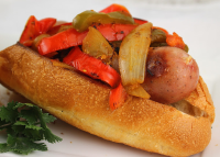 Creole Sausage Po' Boy Sandwiches | Just A Pinch Recipes image