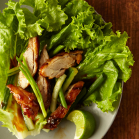 Korean-Style Chicken Wraps Recipe - Grace Parisi | Food & Wine image