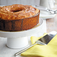 Pound Cake with Brown Butter Glaze Recipe | MyRecipes image