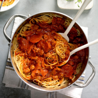 Pizza Spaghetti Recipe: How to Make It - Taste of Home image