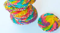 Rainbow Pinwheel Cookies Recipe - Tablespoon.com image