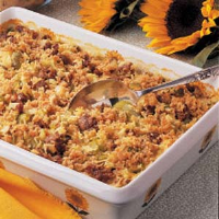 Baked Rice with Sausage Recipe: How to Make It image