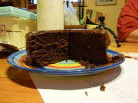 Really Chocolate Chocolate Cake With Chocolate Fudge ... image