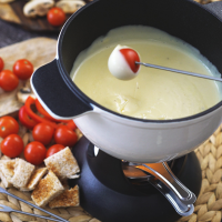 Classic Swiss Cheese Fondue Recipe - Melissa Kelly | Food ... image